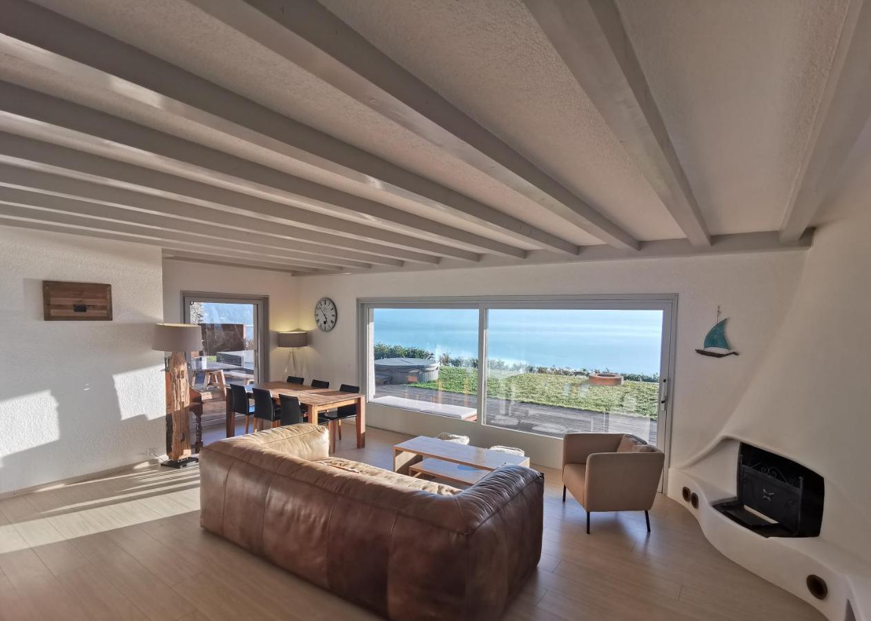 Sunset House With Gorgeous View Of The Lake Монтре Екстер'єр фото